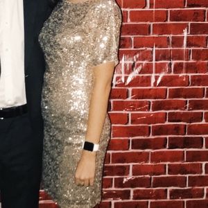 1. Rose Gold Sequin Dress